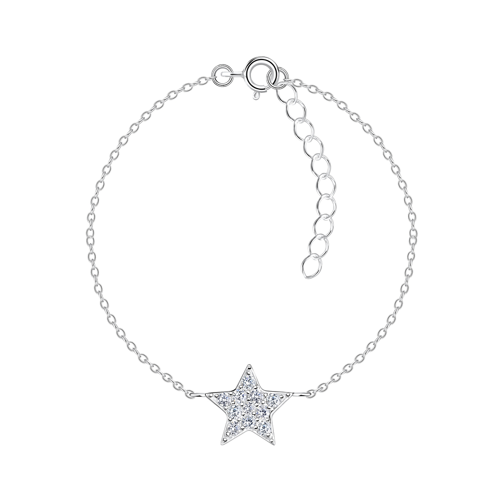 Silver 2024 star bracelet