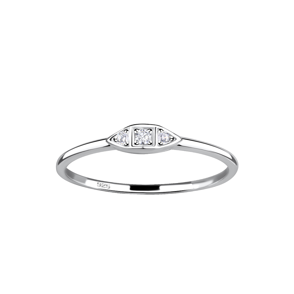 Wholesale Sterling Silver Geometric Ring - JD17975