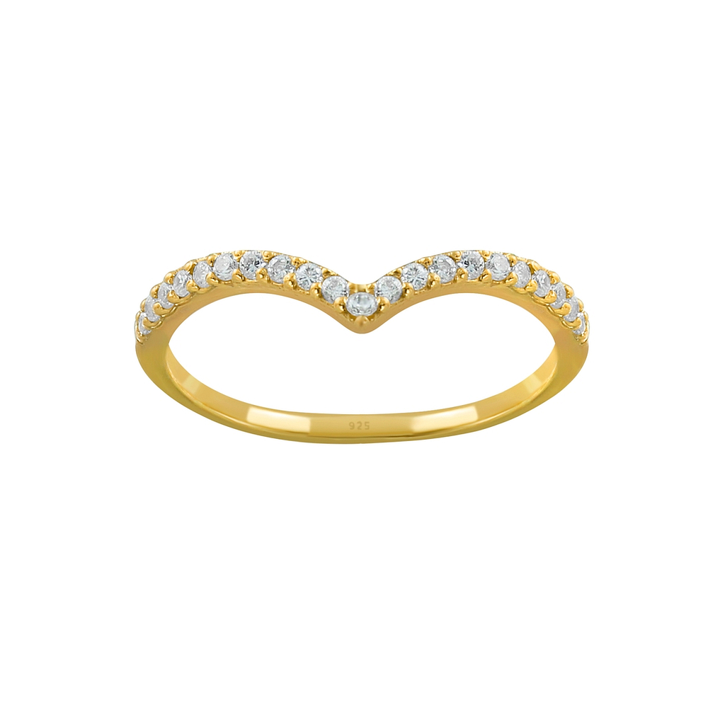 Wholesale Sterling Silver Chevron Ring - JD3931