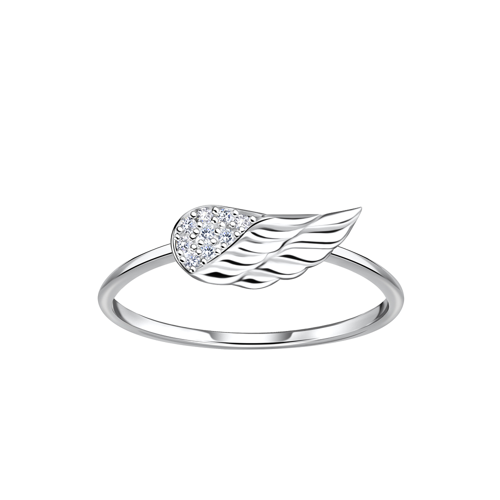 Wholesale Sterling Silver Wing Ring - JD23331