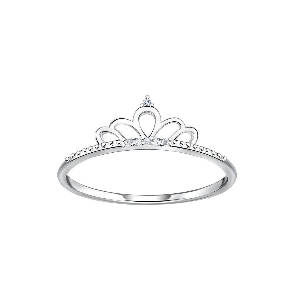 Wholesale Sterling Silver Crown Ring - JD22882
