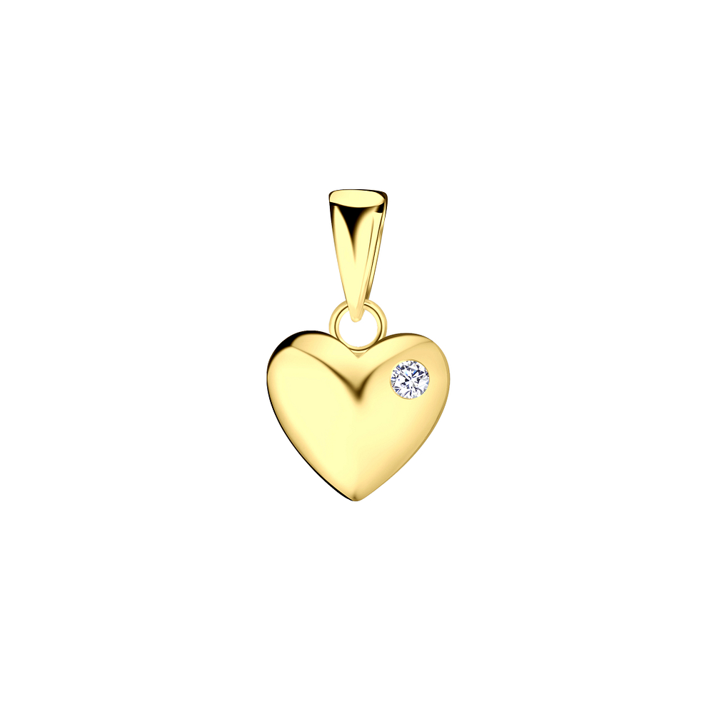Wholesale Sterling Silver Heart Pendant - JD23407