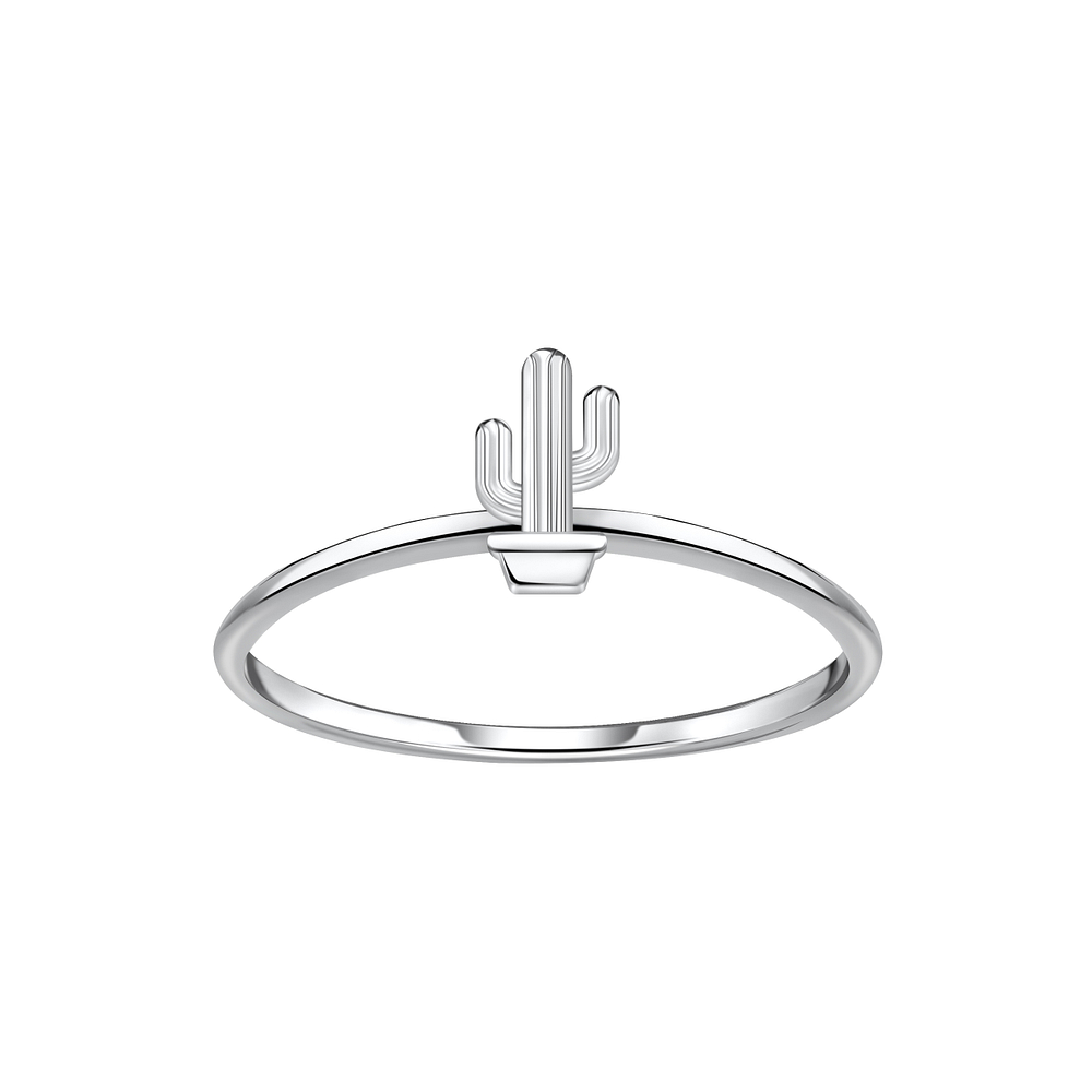 Wholesale Sterling Silver Cactus Ring - JD23020