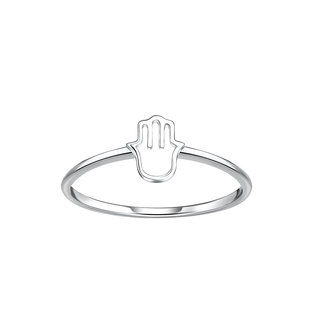 Wholesale Sterling Silver Hamsa Ring - JD23039
