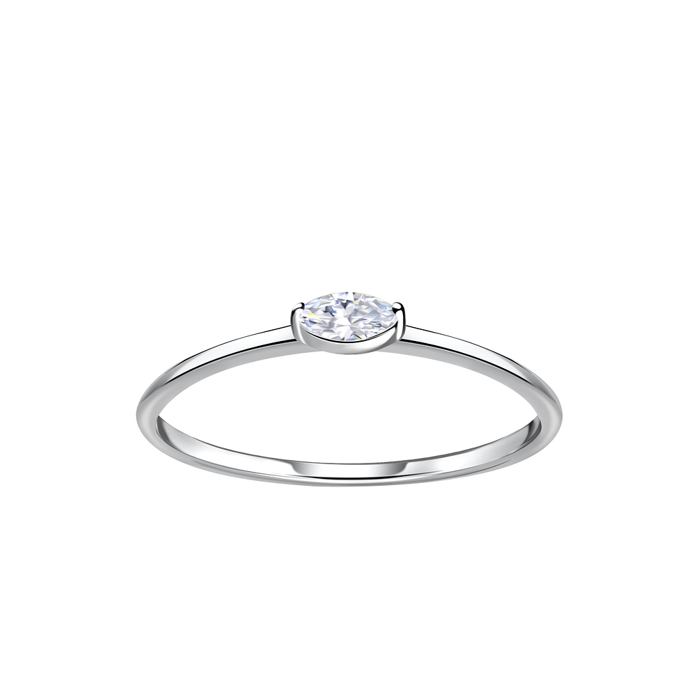 Wholesale Sterling Silver Geometric Ring - JD23374