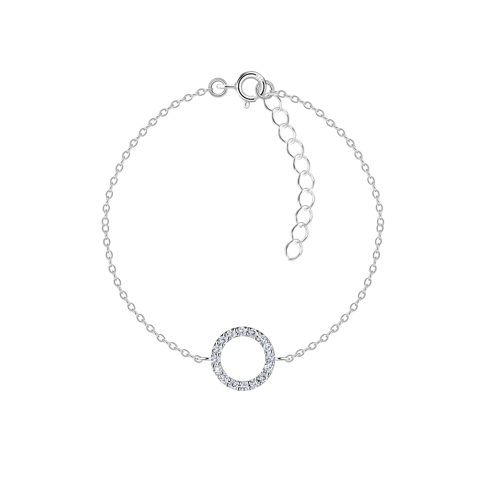 Wholesale Sterling Silver Circle Bracelet - JD23851