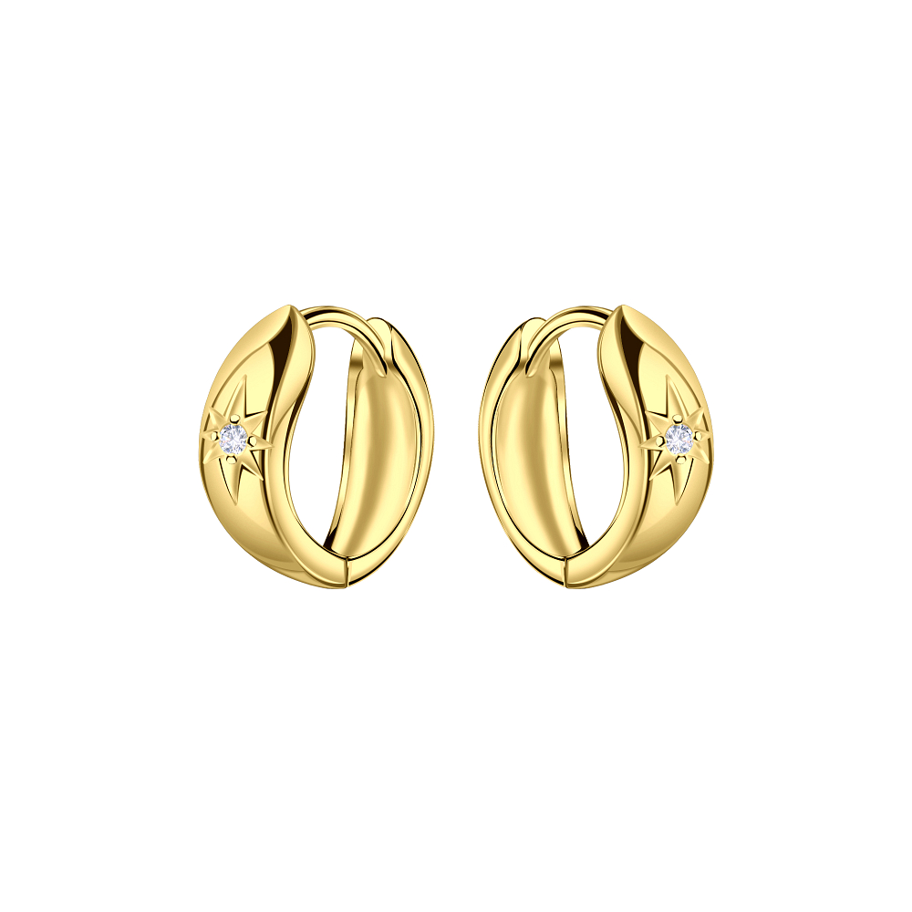 Wholesale 12mm Sterling Silver Geometric Huggie Earrings - JD23892