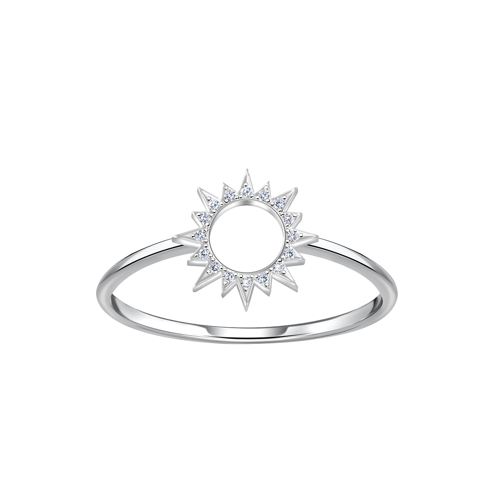 Wholesale Sterling Silver Sun Ring - JD23100