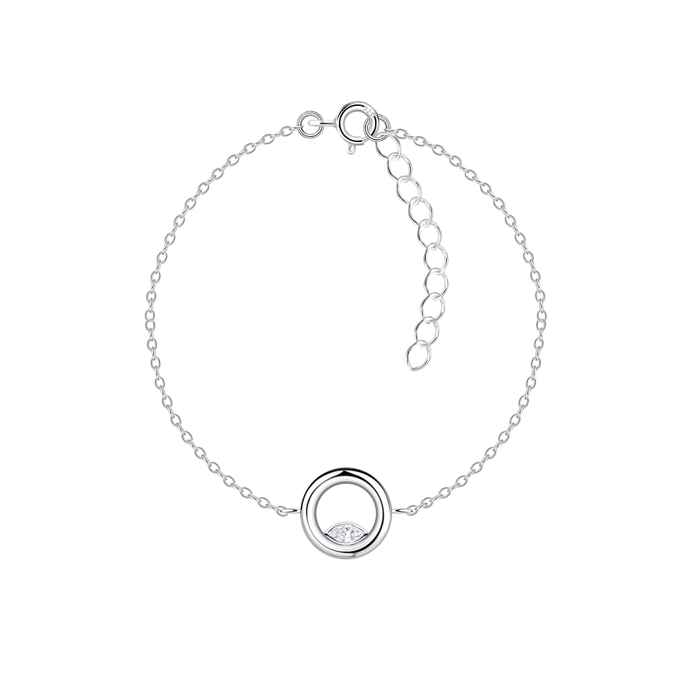 Wholesale Sterling Silver Circle Bracelet - JD24126