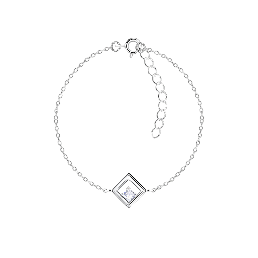 Wholesale Sterling Silver Square Bracelet - JD24134
