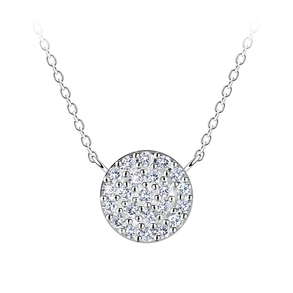 Wholesale Sterling Silver Circle Necklace - JD24167
