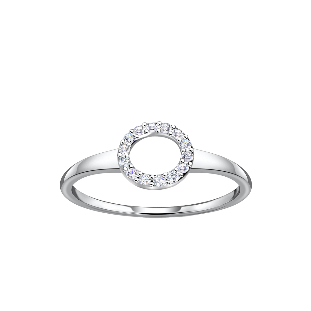 Wholesale Sterling Silver Circle Ring - JD24094