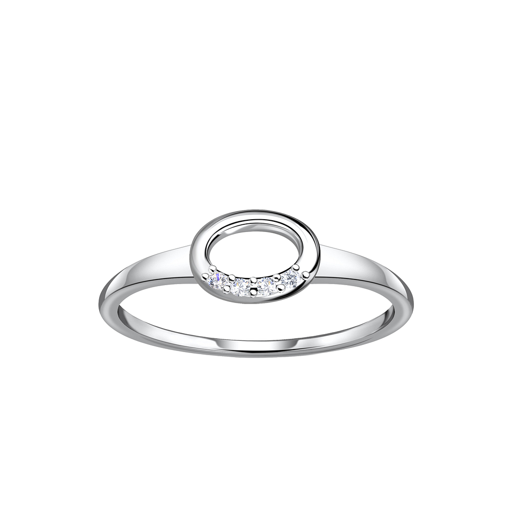 Wholesale Sterling Silver Oval Ring - JD24098