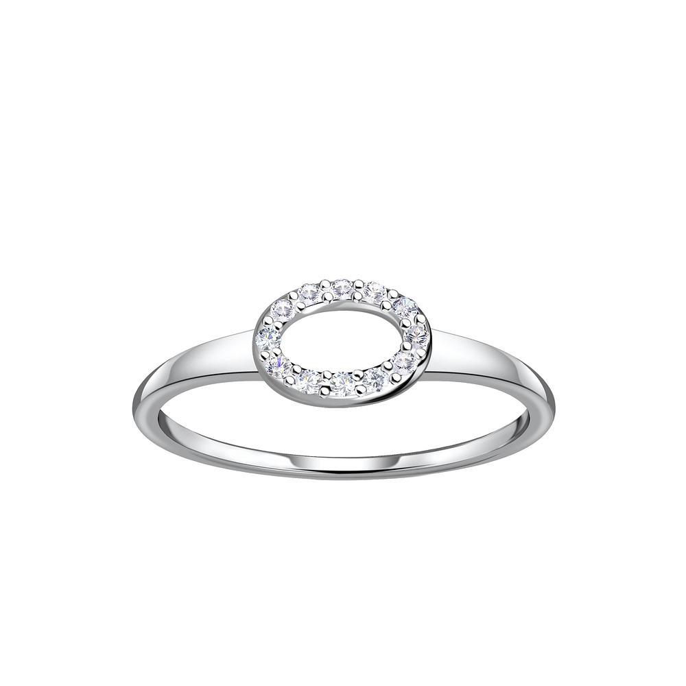 Wholesale Sterling Silver Oval Ring - JD24099