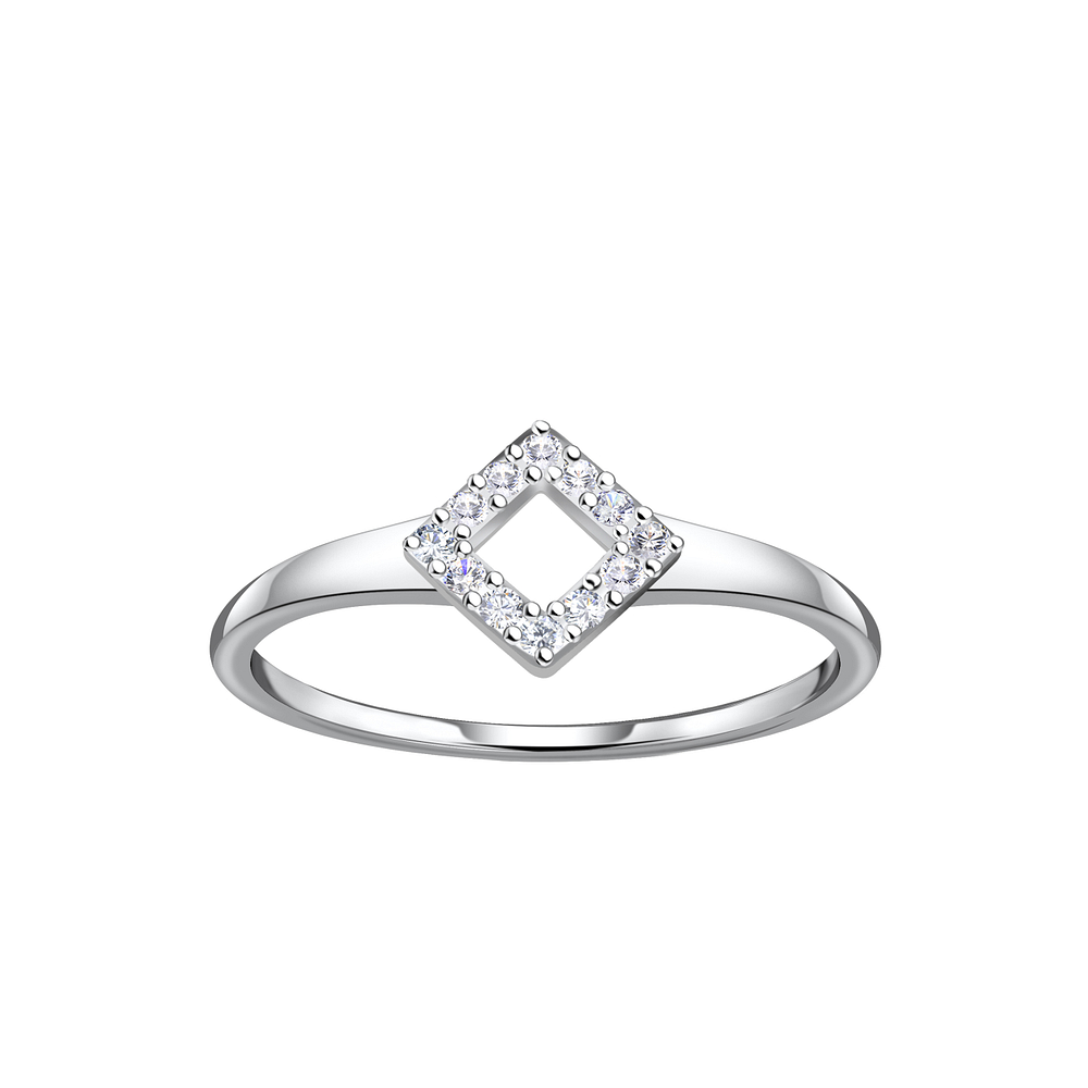 Wholesale Sterling Silver Square Ring - JD24105