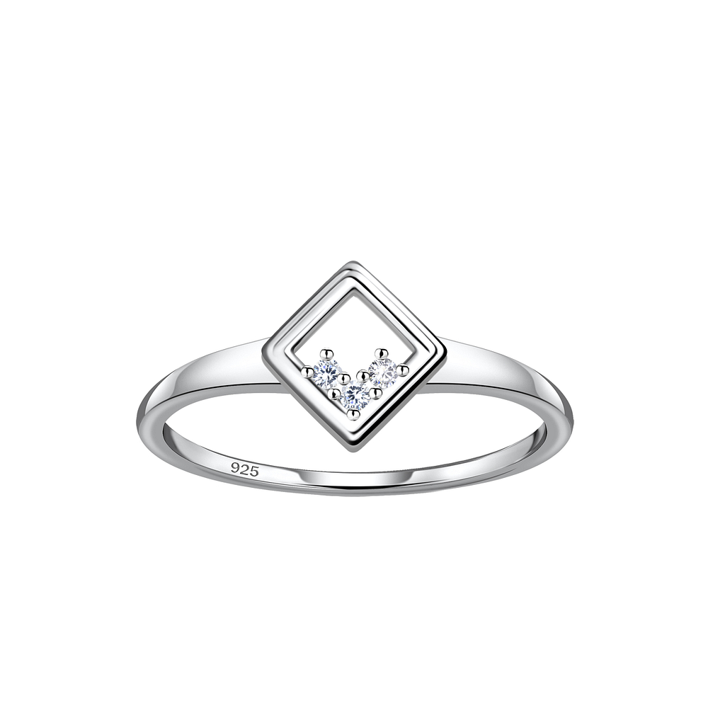 Wholesale Sterling Silver Square Ring - JD24121