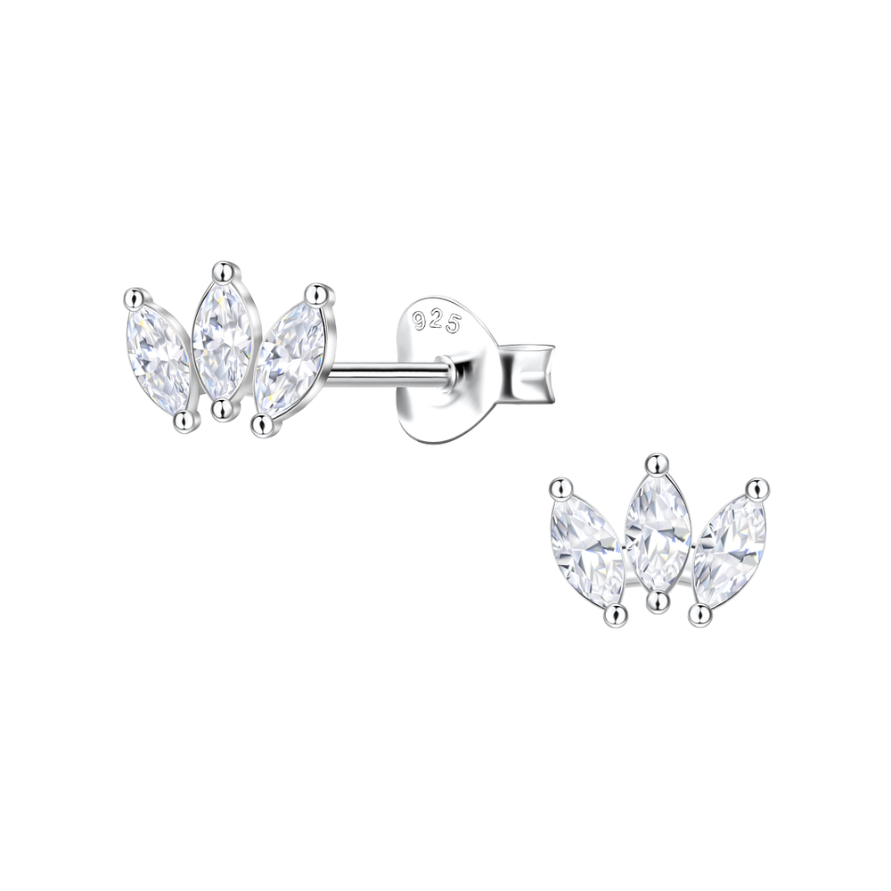 Wholesale Sterling Silver Geometric Ear Studs - JD22430