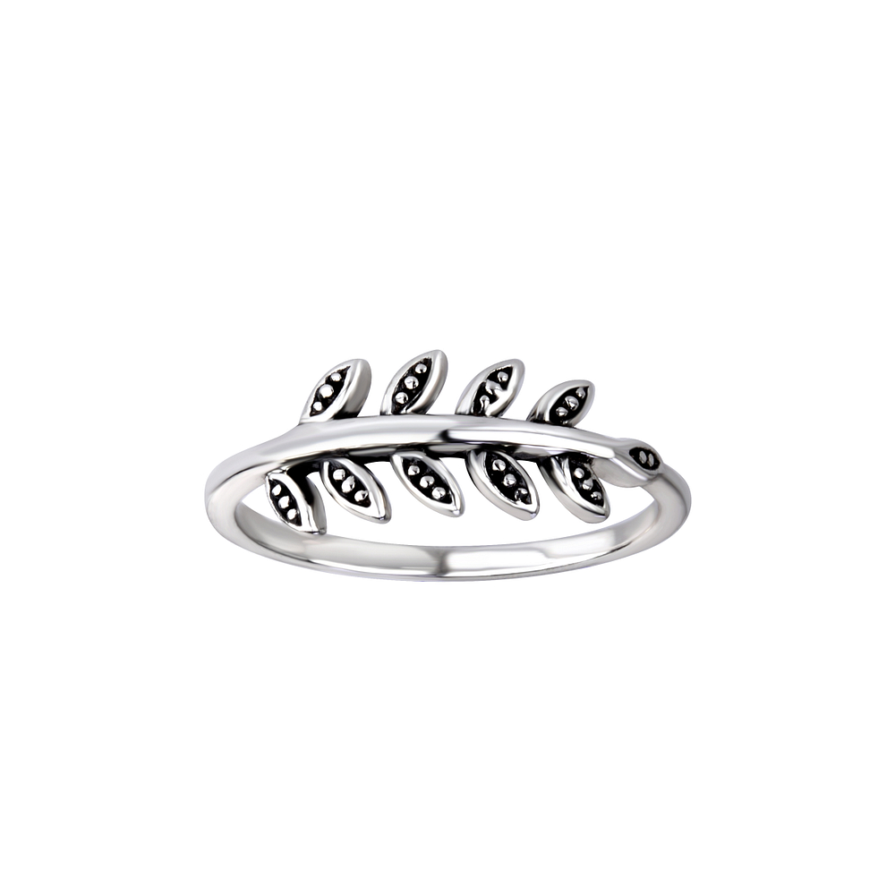 Wholesale Sterling Silver Olive Branch Ring - JD26107
