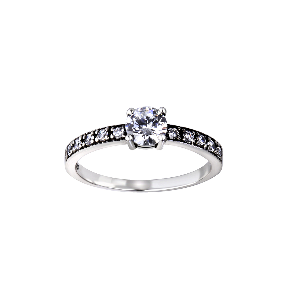 Wholesale Sterling Silver Solitaire Ring - JD26112