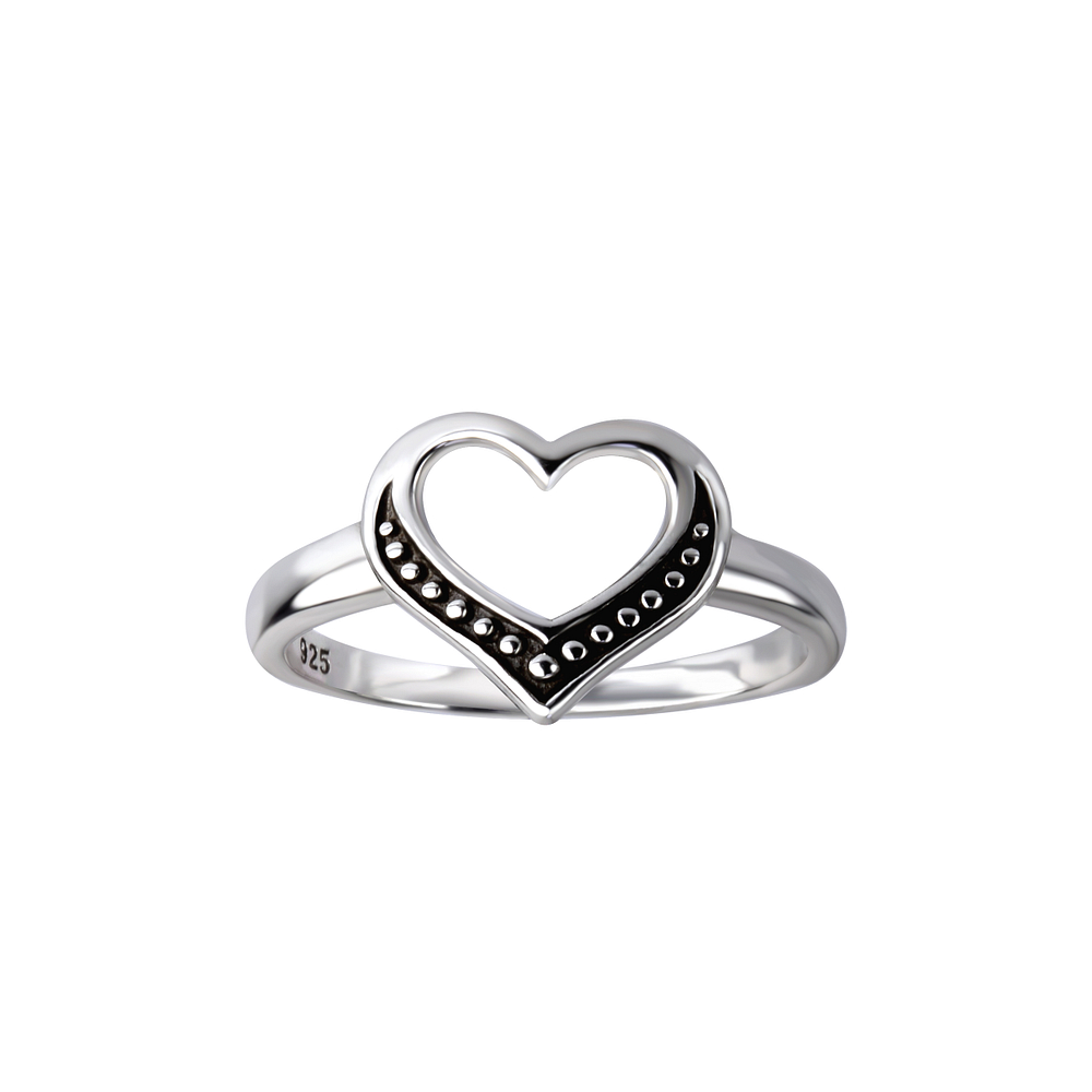 Wholesale Sterling Silver Heart Ring - JD26117