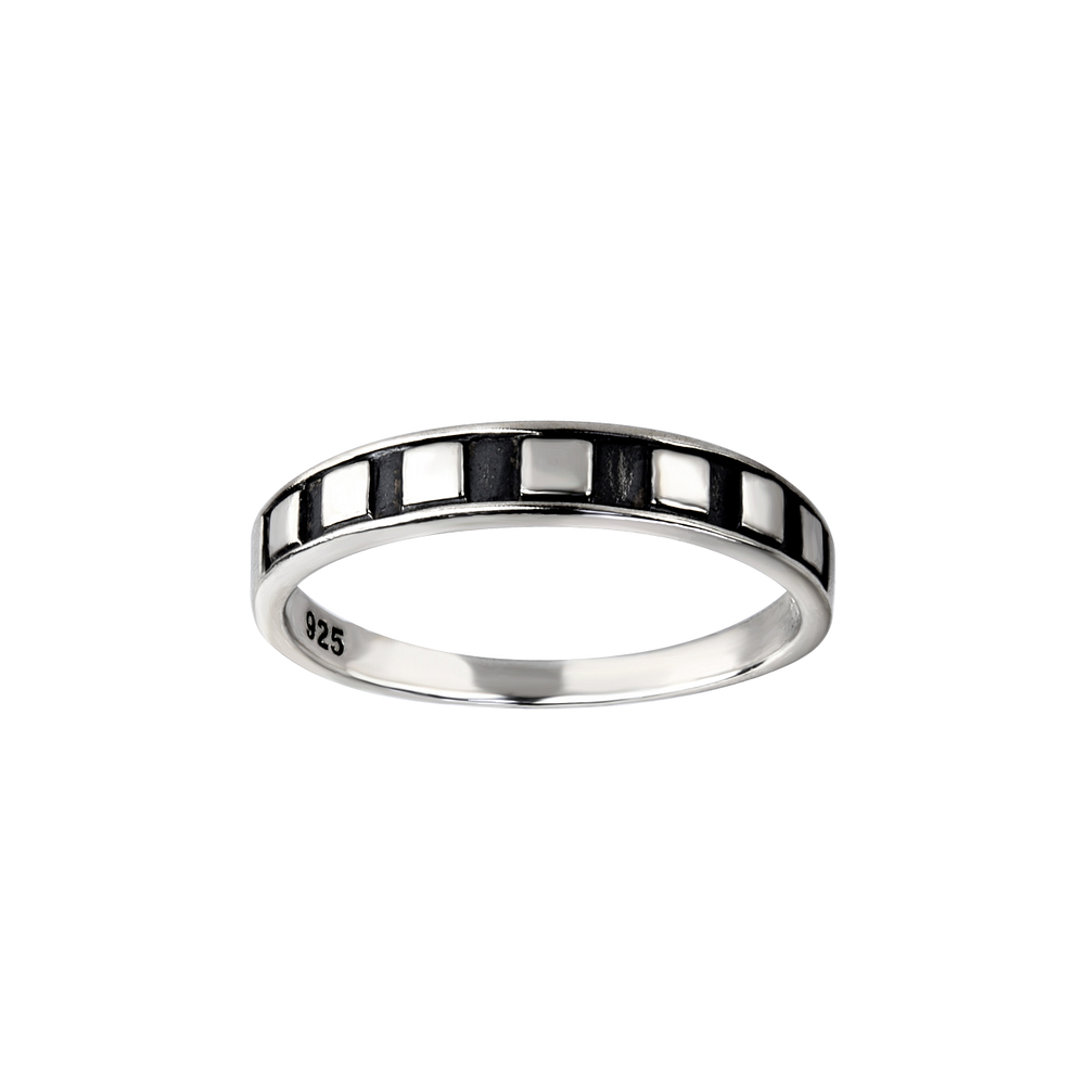 Wholesale Sterling Silver Geometric Ring - JD26124