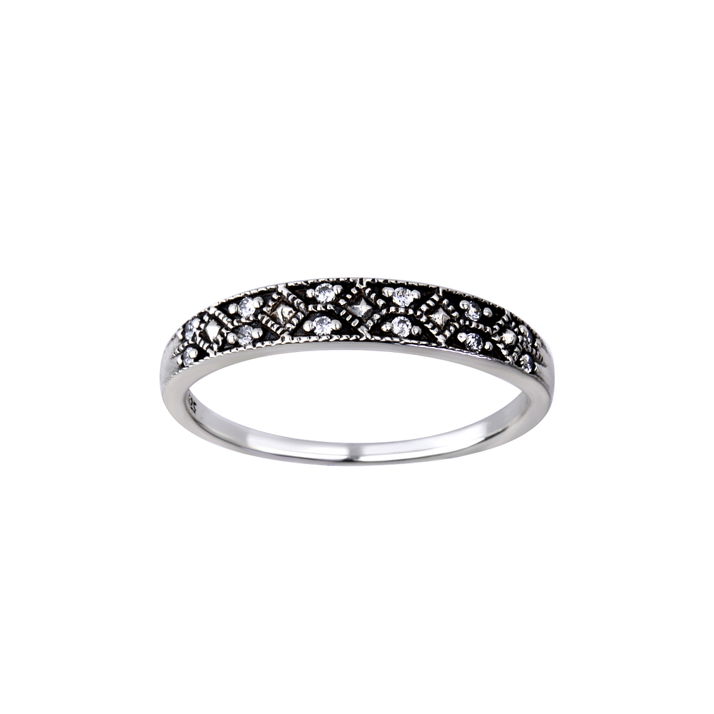 Wholesale Sterling Silver Patterned Ring - JD26130