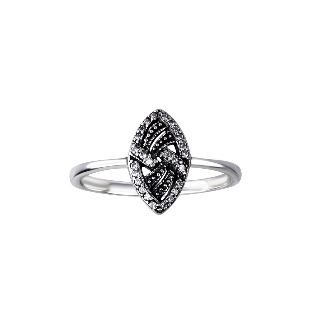 Wholesale Sterling Silver Geometric Ring - JD26152