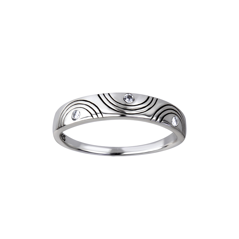 Wholesale Sterling Silver Geometric Ring - JD26155
