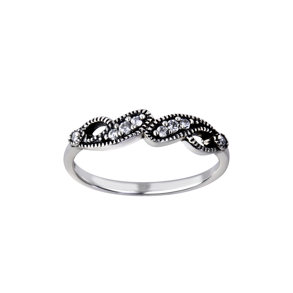 Wholesale Sterling Silver Patterned Ring - JD26160