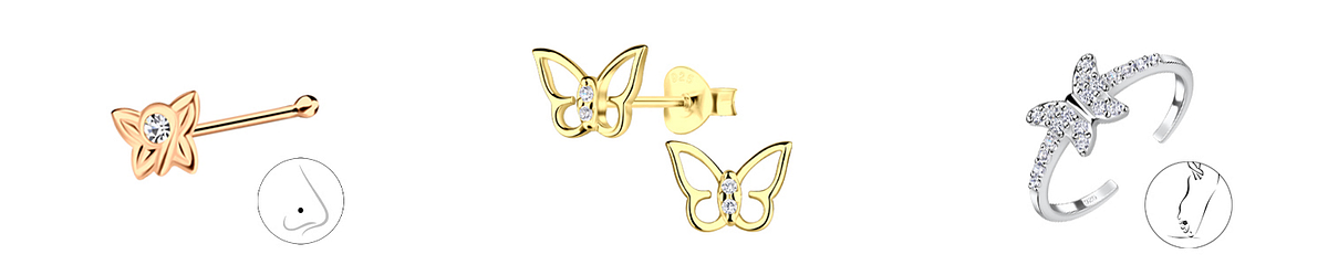 Wholesale silver Jewellery UK - Butterfly Collection