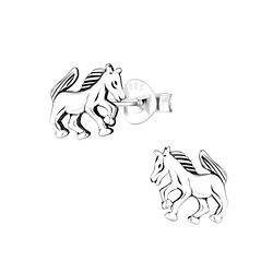 Wholesale Sterling Silver Horse Ear Studs - JD1129