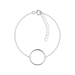 Wholesale Sterling Silver Circle Bracelet - JD1724