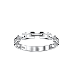 Wholesale Sterling Silver Chain Ring - JD1690