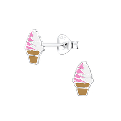Wholesale Sterling Silver Ice Cream Ear Studs - JD2044
