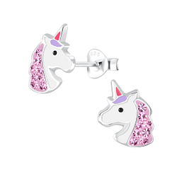 Wholesale Sterling Silver Unicorn Ear Studs - JD2494