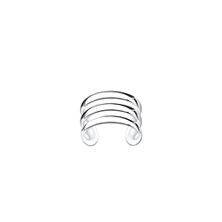 Wholesale Sterling Silver Triple Line Ear Cuff - JD3222
