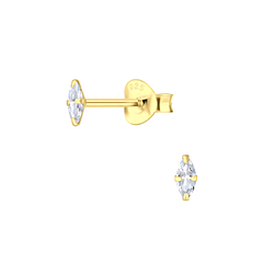 Wholesale 2x4mm Marquise Cubic Zirconia Ear Studs - JD3185