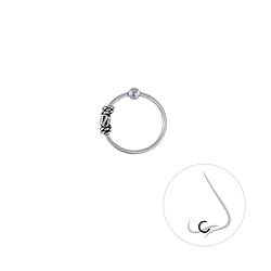 Wholesale Sterling Silver Bali Ball Closure Ring - JD3399