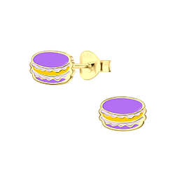 Wholesale Sterling Silver Macaron Ear Studs - JD3847