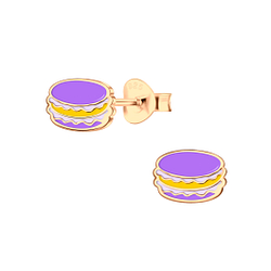 Wholesale Sterling Silver Macaron Ear Studs - JD3843