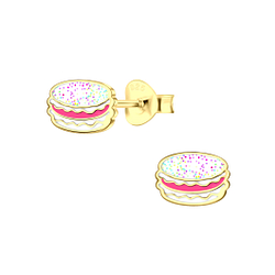 Wholesale Sterling Silver Macaron Ear Studs - JD3848