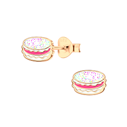 Wholesale Sterling Silver Macaron Ear Studs - JD3850