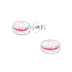 Wholesale Sterling Silver Macaron Ear Studs - JD3849