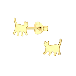 Wholesale Sterling Silver Cat Ear Studs - JD3789