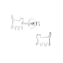 Wholesale Sterling Silver Cat Ear Studs - JD3786