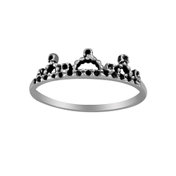 Wholesale Sterling Silver Crown Ring - JD3728