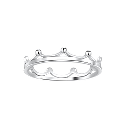 Wholesale Sterling Silver Crown Ring - JD3812