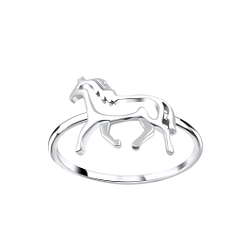 Wholesale Sterling Silver Horse Ring - JD3863