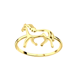 Wholesale Sterling Silver Horse Ring - JD3864