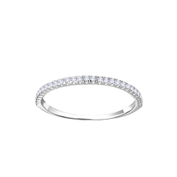 Wholesale Sterling Silver Eternity Ring - JD3725 Wholesale Sterling Silver Eternity Ring - JD3725